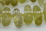 CNG5452 15.5 inches 10*14mm - 12*22mm nuggets lemon quartz beads