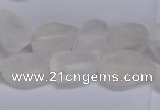 CNG5530 15.5 inches 10*14mm - 12*16mm nuggets white crystal beads