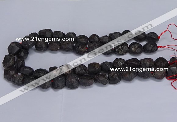 CNG5535 15.5 inches 10*14mm - 12*16mm nuggets garnet beads