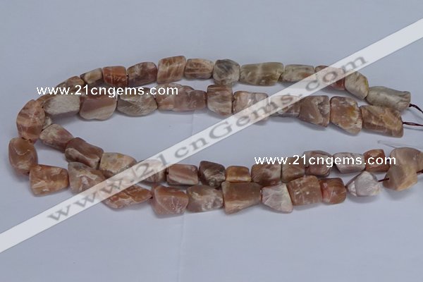 CNG5537 15.5 inches 10*14mm - 12*16mm nuggets moonstone beads