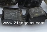 CNG5555 15.5 inches 18*20mm - 20*28mm nuggets black tourmaline beads