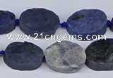 CNG5564 15.5 inches 12*16mm - 18*22mm freeform blue dumortierite beads