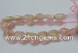 CNG5590 15.5 inches 15*20mm - 22*30mm faceted freeform morganite beads