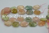 CNG5593 15.5 inches 20*25mm - 25*30mm faceted freeform morganite beads