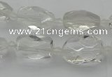 CNG5603 15.5 inches 8*12mm - 13*18mm faceted nuggets white crystal beads