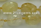 CNG5606 15.5 inches 12*16mm - 15*22mm faceted nuggets citrine beads