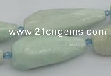 CNG5636 15.5 inches 15*35mm - 18*45mm faceted teardrop amazonite beads