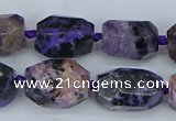 CNG5685 15.5 inche 12*16mm - 15*20mm faceted nuggets charoite beads