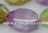 CNG5688 20*30mm - 35*45mm faceted freeform mixed quartz beads