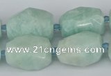 CNG5693 15.5 inches 12*16mm - 15*25mm faceted nuggets amazonite beads