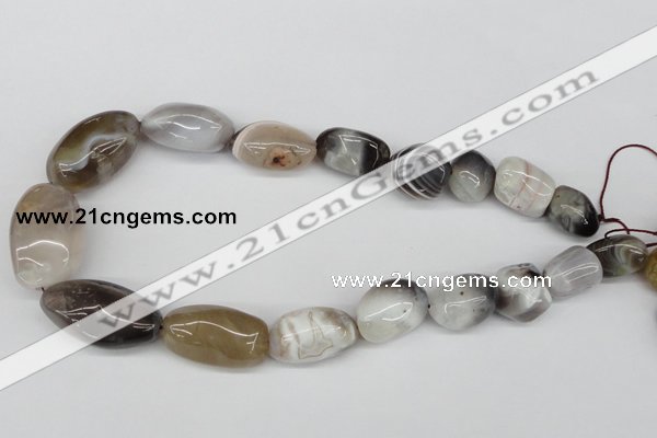 CNG57 15.5 inches 12*18mm - 25*35mm nuggets botswana agate beads