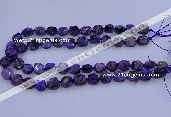 CNG5711 15.5 inches 10*14mm - 12*15mm faceted freeform charoite beads