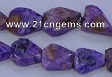 CNG5712 15.5 inches 12*16mm - 15*20mm faceted freeform charoite beads