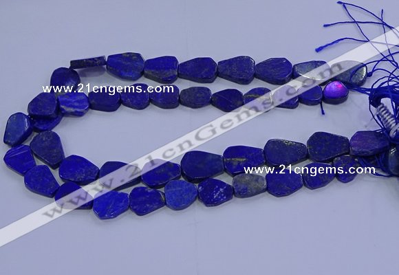 CNG5716 15.5 inches 12*16mm - 15*20mm freeform lapis lazuli beads