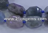 CNG5717 15.5 inches 12*16mm - 13*18mm faceted nuggets aquamarine beads