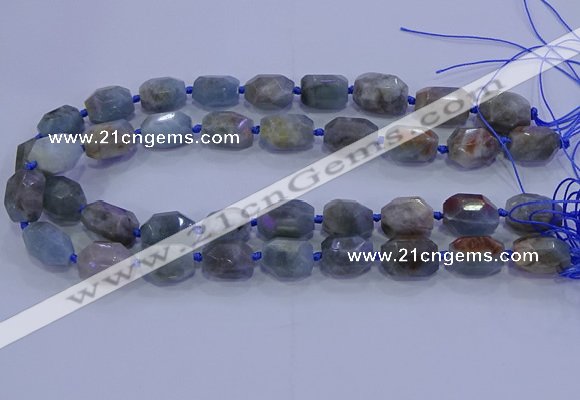 CNG5717 15.5 inches 12*16mm - 13*18mm faceted nuggets aquamarine beads