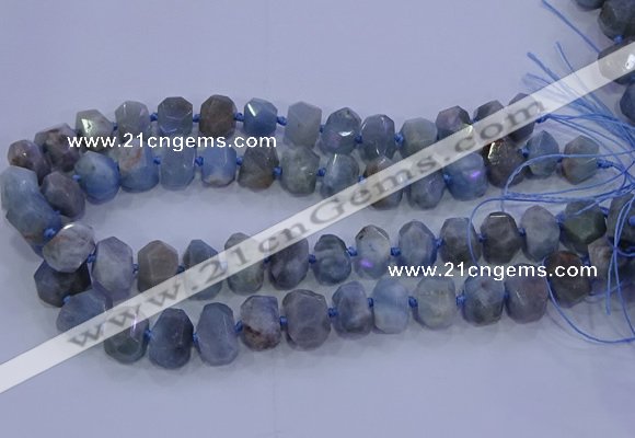 CNG5718 15.5 inches 10*14mm - 13*18mm faceted nuggets aquamarine beads