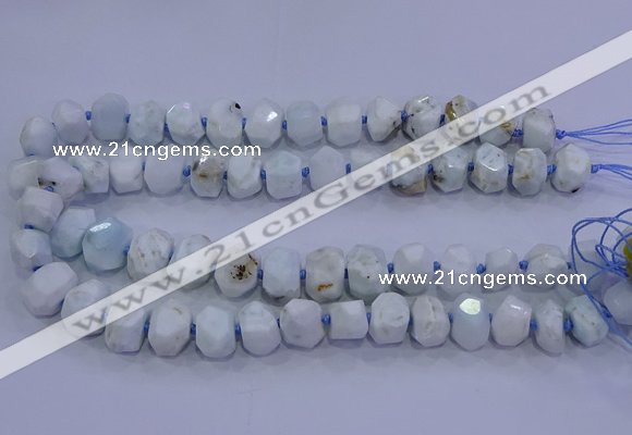 CNG5720 15.5 inches 10*14mm - 13*18mm faceted nuggets larimar beads