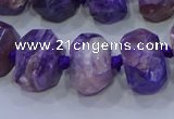 CNG5730 12*16mm - 13*18mm faceted nuggets charoite beads