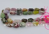 CNG5739 12*16mm - 15*25mm faceted nuggets mixed gemstone beads