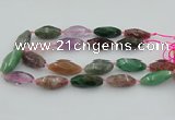 CNG5740 15*35mm - 18*40mm faceted rice mixed gemstone beads