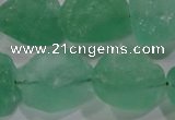 CNG575 15.5 inches 16*18mm nuggets green fluorite gemstone beads