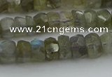 CNG5751 15.5 inches 5*7mm faceted nuggets labradorite beads