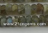 CNG5752 15.5 inches 6*9mm faceted nuggets labradorite beads