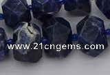 CNG5763 15.5 inches 12*16mm - 15*20mm faceted nuggets sodalite beads