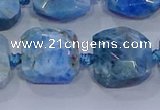 CNG5786 15.5 inches 10*12mm - 10*14mm faceted freeform apatite beads