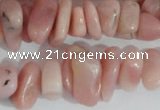 CNG580 15.5 inches 4*10mm nuggets pink opal gemstone chips beads