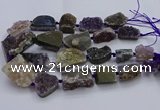 CNG5805 18*25mm - 28*40mm freeform druzy amethyst beads