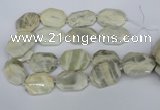 CNG5834 15.5 inches 20*30mm - 35*45mm faceted freeform moonstone beads