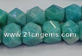 CNG5841 15.5 inches 10*12mm - 12*14mm faceted nuggets amazonite beads