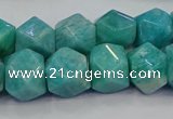 CNG5841 15.5 inches 10*12mm - 12*14mm faceted nuggets amazonite beads