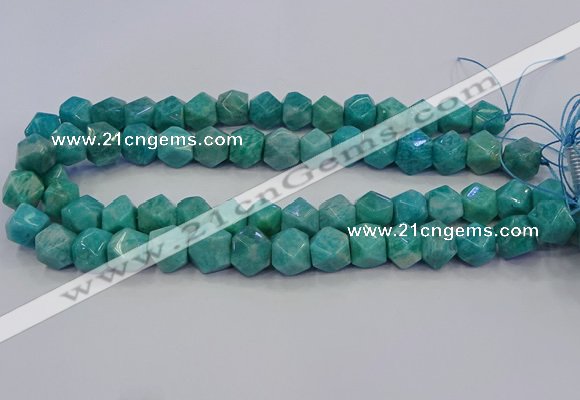 CNG5841 15.5 inches 10*12mm - 12*14mm faceted nuggets amazonite beads