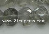 CNG5870 15.5 inches 8*12mm - 12*16mm faceted freeform cloudy quartz beads