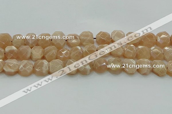 CNG5872 15.5 inches 8*12mm - 12*16mm faceted freeform moonstone beads