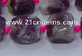 CNG5886 15.5 inches 10*12mm - 10*14mm faceted freeform tourmaline beads