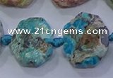 CNG5895 15.5 inches 10*14mm - 12*16mm faceted freeform chrysocolla beads