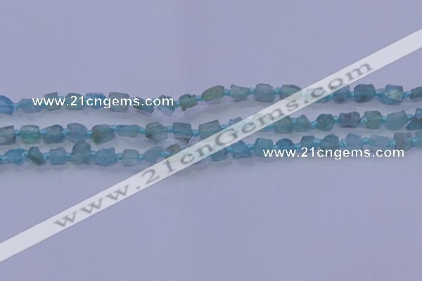 CNG5908 15.5 inches 4*6mm - 6*10mm nuggets rough light apatite beads