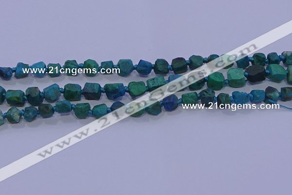 CNG5917 15.5 inches 4*6mm - 6*10mm nuggets rough chrysocolla beads