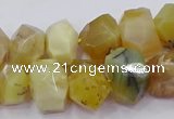 CNG5929 15.5 inches 10*14mm - 13*18mm faceted nuggets yellow opal beads