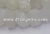 CNG5931 10*14mm - 13*18mm faceted nuggets white moonstone beads