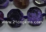 CNG5944 10*14mm - 12*16mm faceted freeform charoite beads