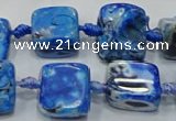 CNG6005 15.5 inches 12*16mm - 15*18mm nuggets agate beads