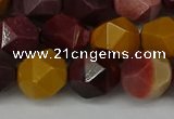 CNG6042 15.5 inches 12mm faceted nuggets mookaite gemstone beads