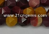 CNG6106 15.5 inches 8mm faceted nuggets mookaite gemstone beads