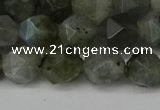 CNG6108 15.5 inches 8mm faceted nuggets labradorite beads