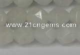 CNG6113 15.5 inches 8mm faceted nuggets white jade beads